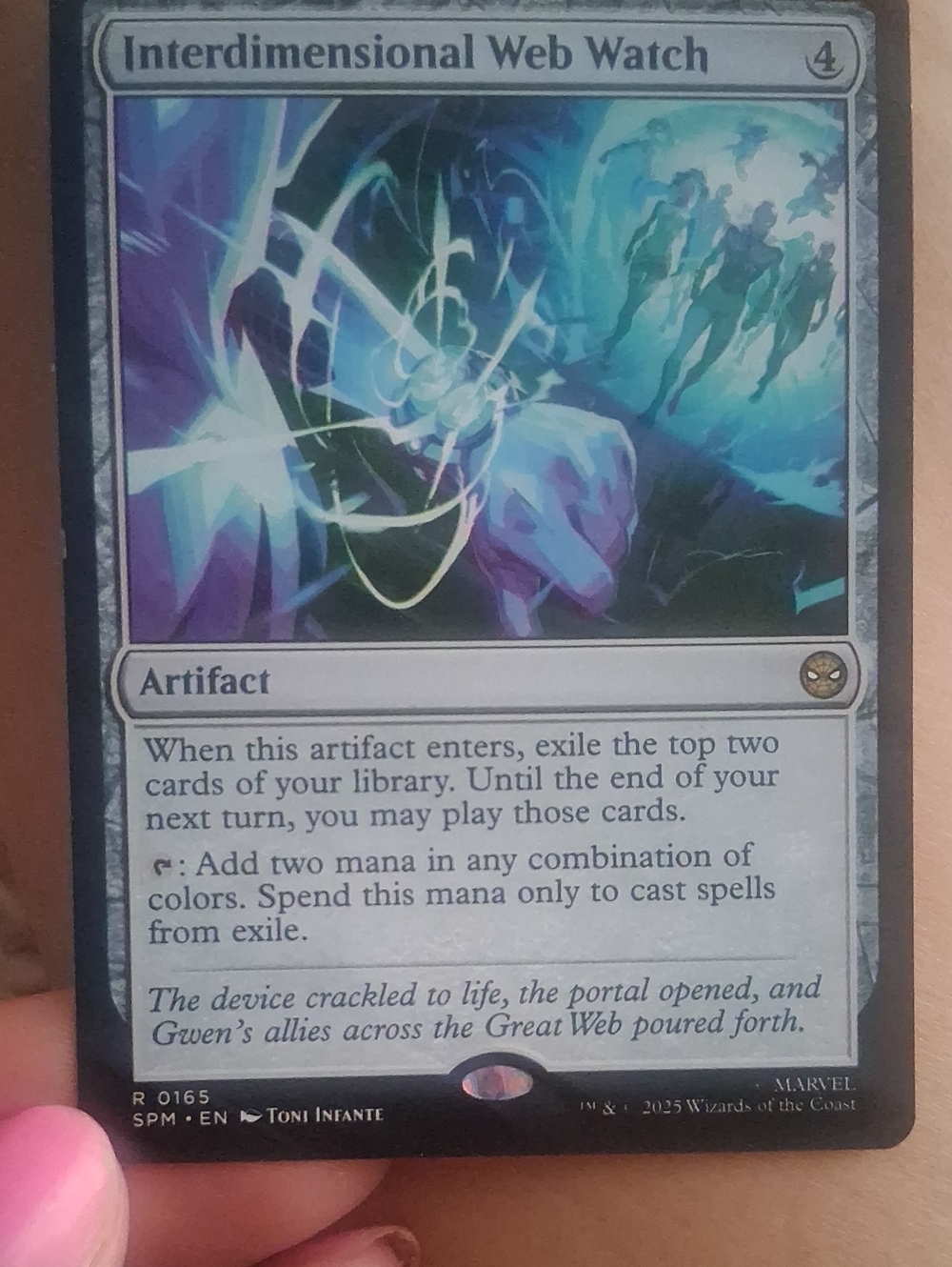 Interdimensional Web Watch - White & Blue Artifact Trading Card